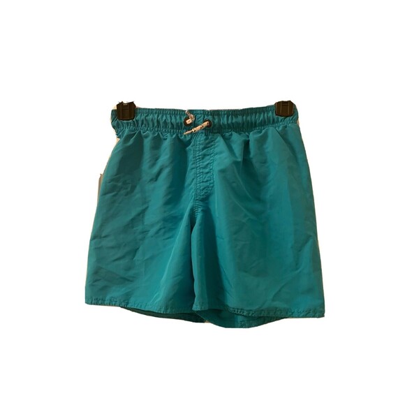 Nautica Youth Boys Lined Swim Trunks Board Shorts Size Small 10-12 Turquoise
